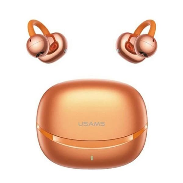USAMS TWS øretelefon Bluetooth 6.0 Echo Clip-on R03 - Orange