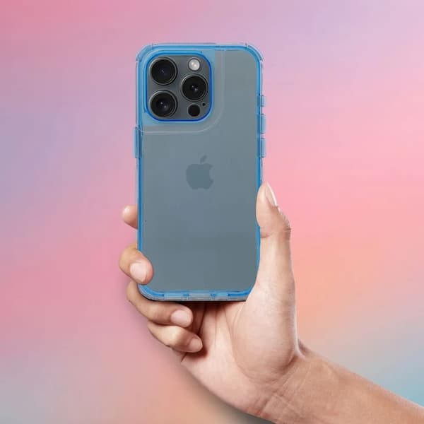 Mobilskal till iPhone 17 Pro Max Matrix Clear - Blå