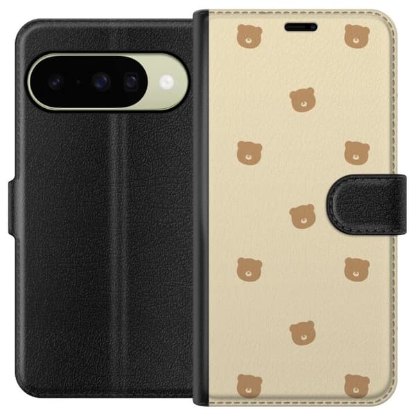 Plånboksfodral till Google Pixel 10 med Björnmönster