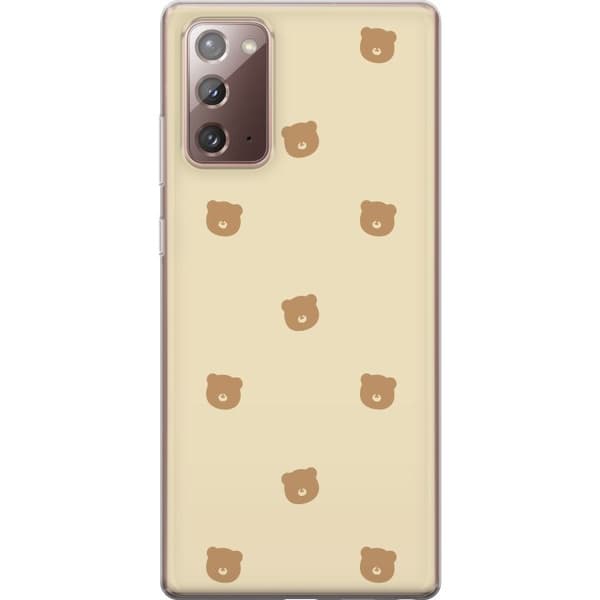 Telefontaske til Samsung Galaxy Note20 med bjørnemønster
