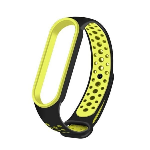 Beline Mi Band 7/6/5 Armbånd Design - Sort/Grøn