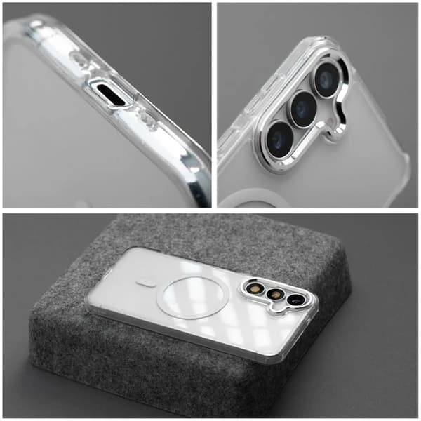 Mobilskal För Galaxy S26 Plus MagSafe Frame Clear Hybrid - Clear