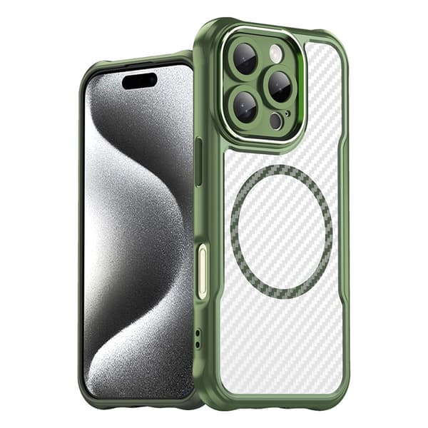 Telefontaske til iPhone 16 Pro MagSafe Silicone Leading - Grøn