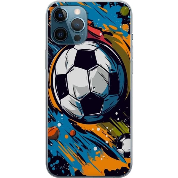Telefontaske til Apple iPhone 12 Pro Max med fodbolde
