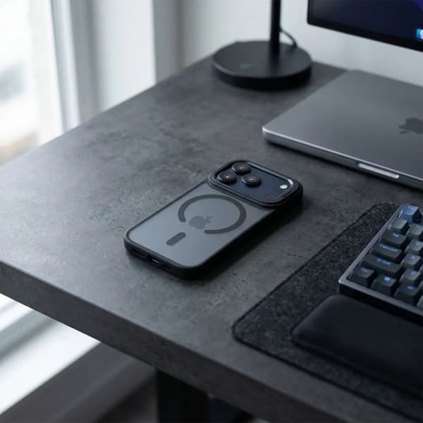 Forcell Mobilcover Magsafe Til iPhone 17 Pro Shadow Stand - Sort