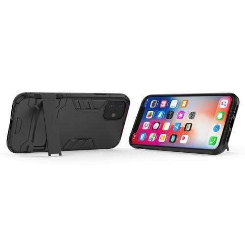 Kuori jalustalla iPhone 11 Pro Maxille - Musta