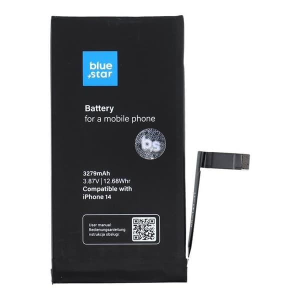 Blå stjerne iPhone 14 Batteri HQ 3279 mAh
