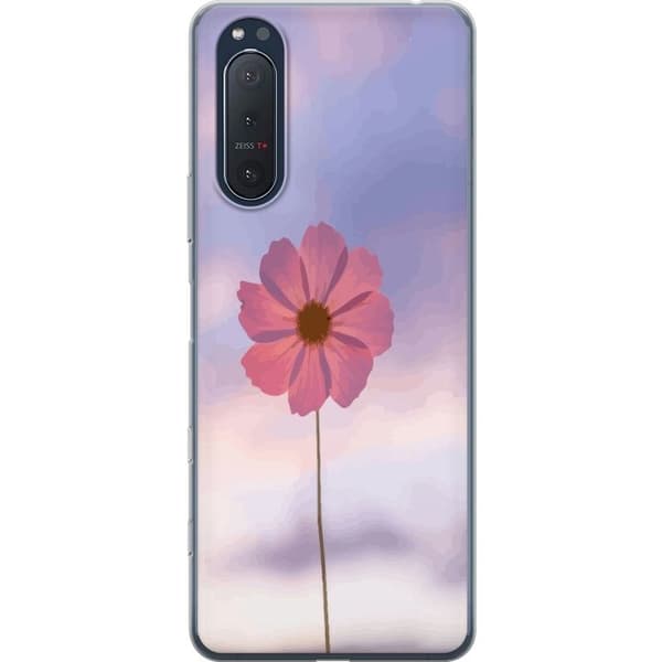 Mobiletui til Sony Xperia 5 II med Lyserød Blomst