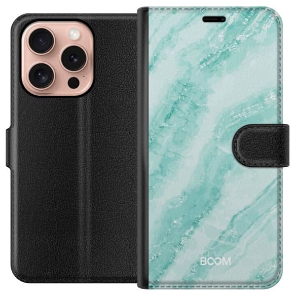 Plånboksfodral till Apple iPhone 16 Pro med Mint Marble