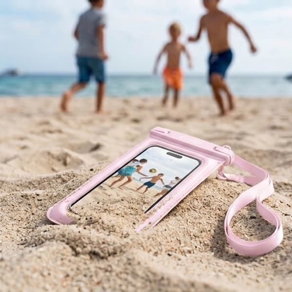 Tech-Protect Universala Vattentät Mobilfodral UWC7 - Rosa