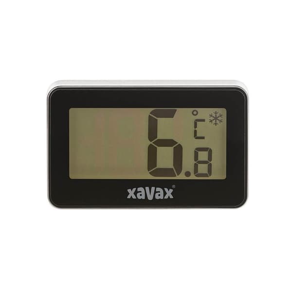 XAVAX Termometer Digital til Køleskab/Fryser Sort