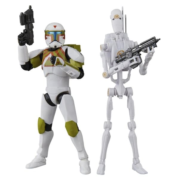 SW The Black Series 6 tommer figur Clone Commando & B1 Battle Droid