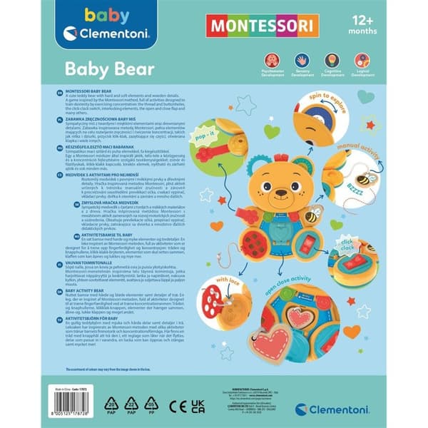 CLEMENTONI Montessori Baby Bear