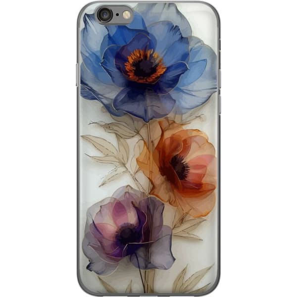 Taske til Apple iPhone 6 med silkeblomster