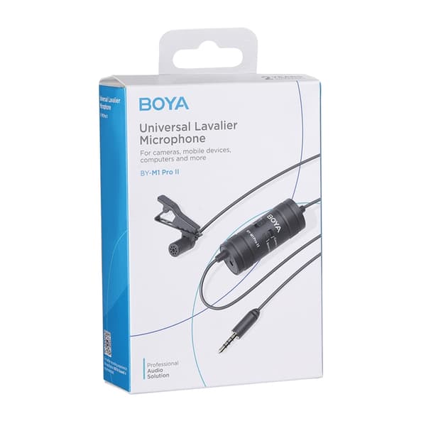 BOYA Langallinen Lavalier-mikrofoni BY-M1 Pro II - Musta
