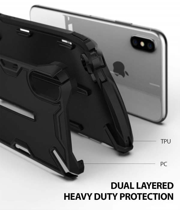 Ringke Dual X Taske til Apple iPhone XS Max - Sort