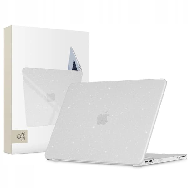 Tech-Protect Cover Til Macbook Neo 13 (2026) Smart Shell - Glitter Clear