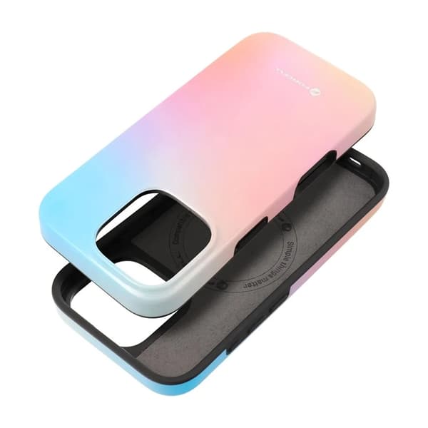 Forcell Telefontaske til iPhone 15 Pro MagSafe Mirage - Lyserød/Blå