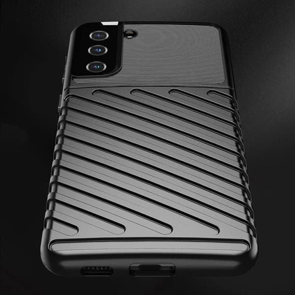 Thunder Fleksibel Pansret Taske Galaxy S22 Plus - Blå