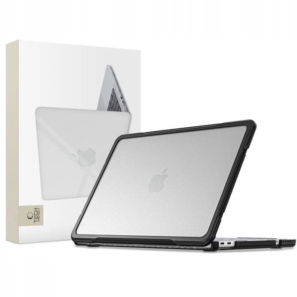 Tech-Protect Cover til Macbook Neo 13\" (2026) Velar - Klar/Sort