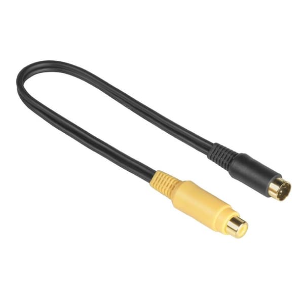 HAMA Adapter S-VHS-RCA Han/Hun Sort 0.2m