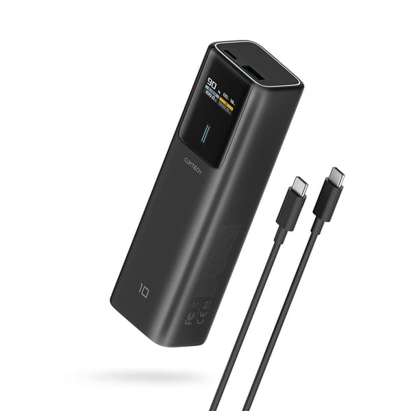Cuktech Powerbank 10000mAh 150W USB-C USB-A - Sort