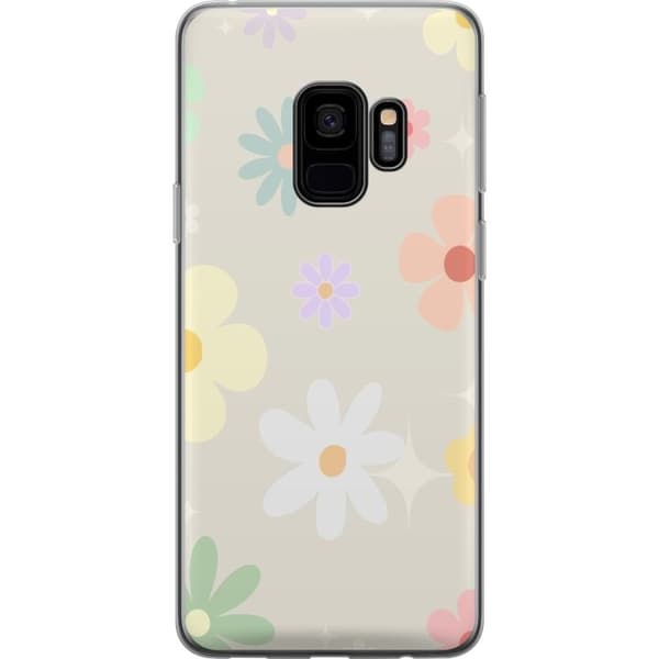 Taske til Samsung Galaxy S9 med fejende blomster