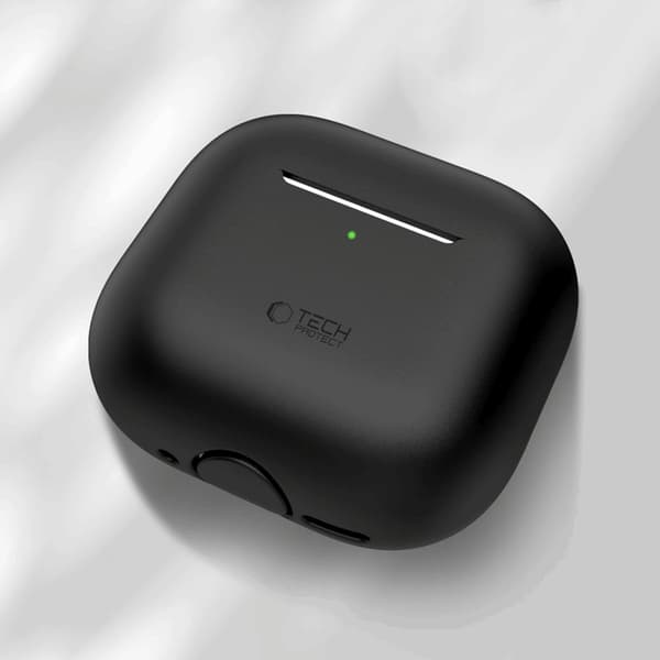 Tech-Protect AirPods 4 Silikonikuori - Musta