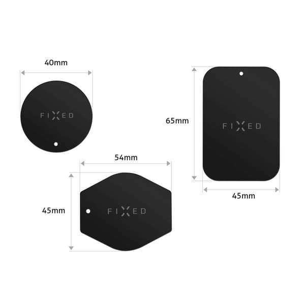 FIXED Icon Metal Telefonholderplader 3M SÆT Sort