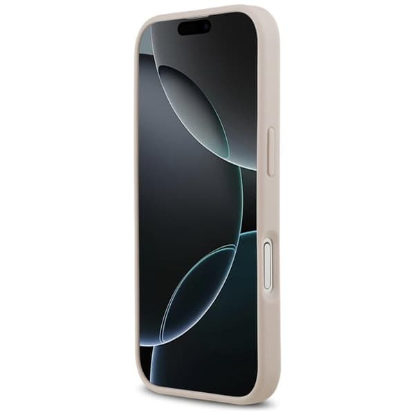 Guess Mobilskal till iPhone 17 Pro Max Grained Classic Logo - Rosa