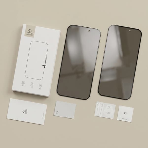 [2-Pack] Tech-Protect Härdat Glas Skärmskydd för iPhone 18 Pro Max Spy Plus