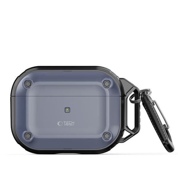 Tech-Protect Apple Airpods Pro 1/2 Skal Rough Hook - Stålblå