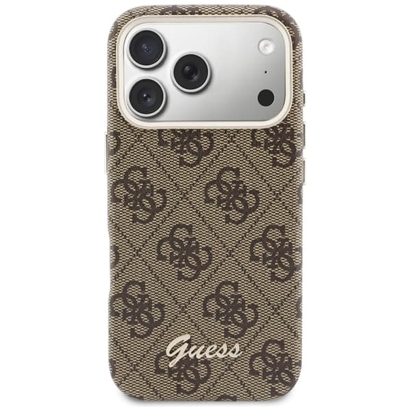 Guess  Mobilskal För iPhone 17 Pro Max MagSafe 4G Script - Brun