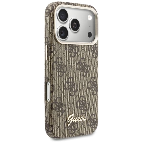 Guess  Mobilskal För iPhone 17 Pro MagSafe 4G Script - Brun
