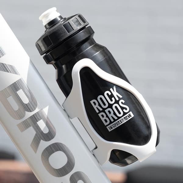 Rockbros Flaskhållare i Plastkorg - Vit