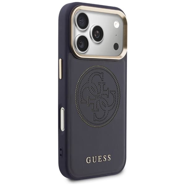 Guess Mobilskal För iPhone 17 Pro MagSafe Perforated 4G - Blå