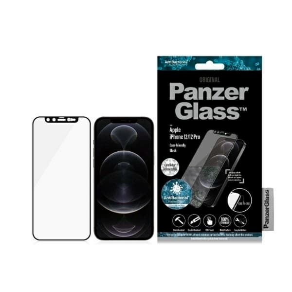 PanzerGlass iPhone 12/12 Pro Härdat Glas Skärmskydd Microfracture Super Plus