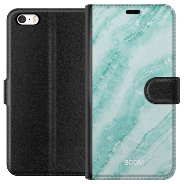 Plånboksfodral till Apple iPhone 5 med Mint Marble