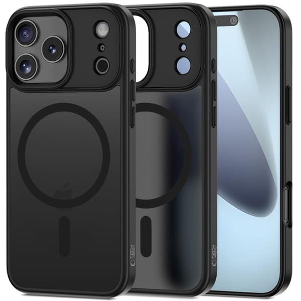 Tech-Protect Telefontaske til iPhone 17 Pro MagSafe Matt - Sort