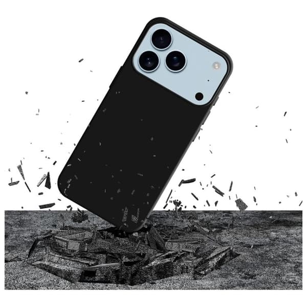 3MK Mobilcover til iPhone 17 Pro Silikone - Sort