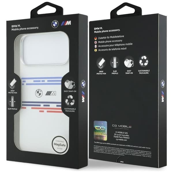 BMW Mobilskal till iPhone 17 Pro Max MagSafe Silikon Horizontal Line