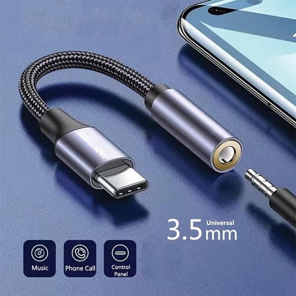 Beline USB-C till Audio Adapter Jack 3.5mm