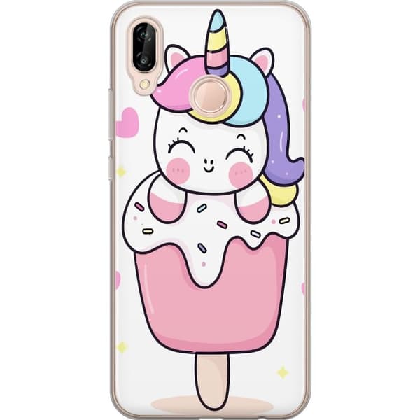 Mobilcover til Huawei P20 lite med Happy Unicorn