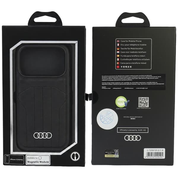 Audi Mobilcover Til iPhone 18 Pro/17 Pro Magsafe - Sort