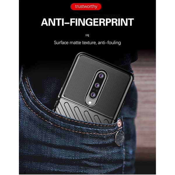 Thunder Twill Texture Cover OnePlus 8 - Sort