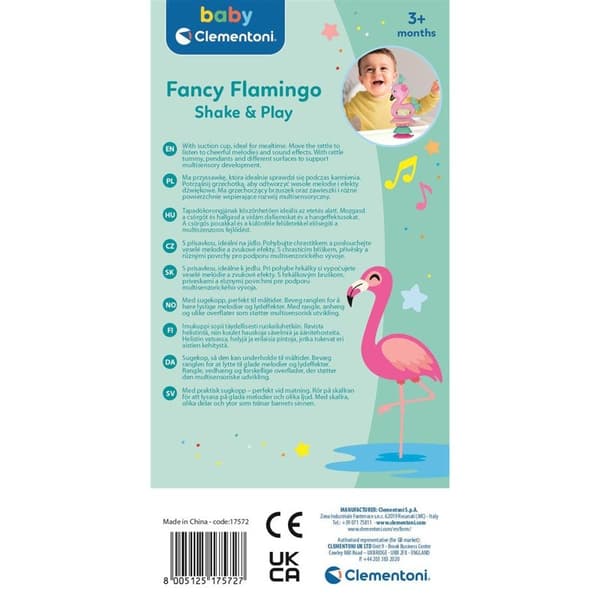 CLEMENTONI Electronic Rattle Fancy Flamingo