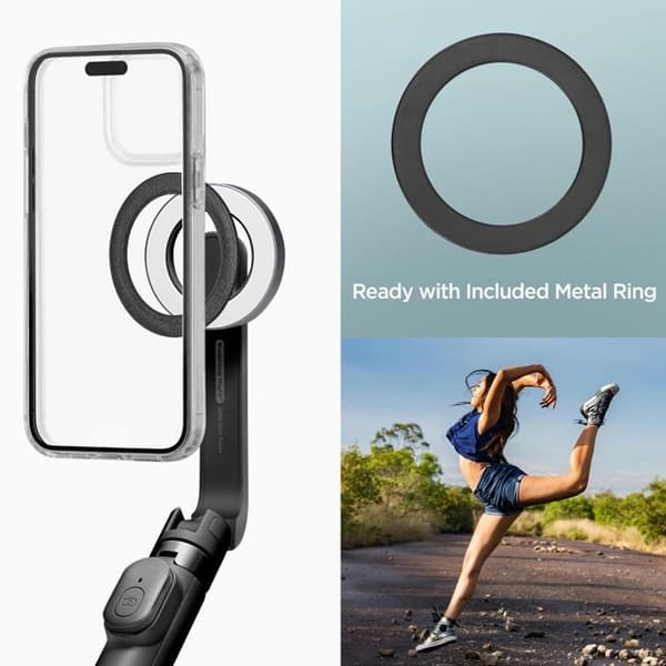 Spigen Magsafe Selfie Stick Bluetooth Stativ S571W - Sort