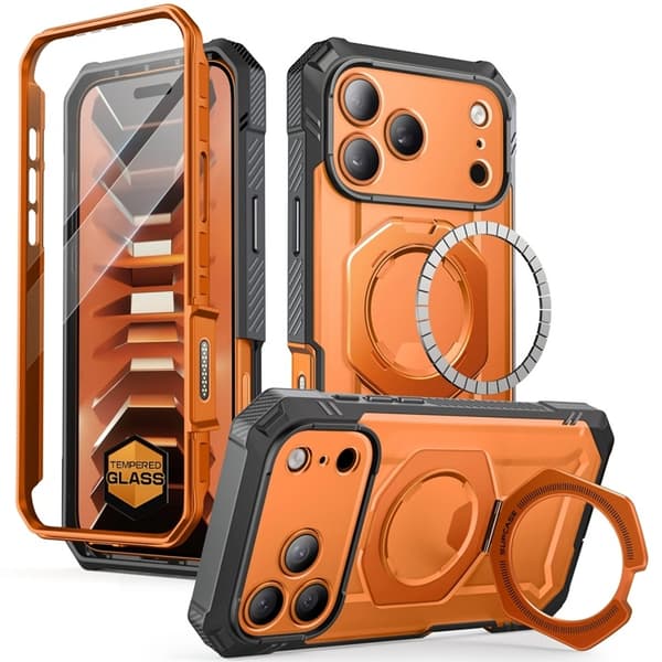 SupCase Mobilskal För iPhone 18 Pro/17 Pro Magsafe Grip Pro - Coral