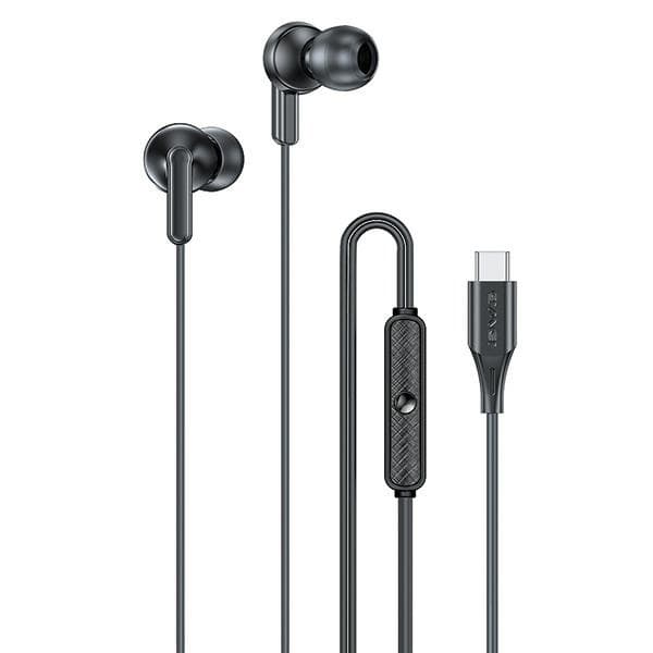 AWEI PC-25T Hovedtelefoner Stereo USB-C - Sort