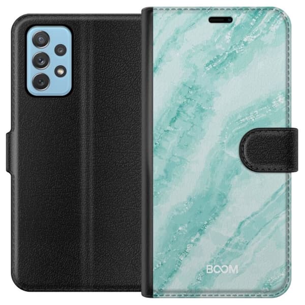 Pung Taske til Samsung Galaxy A52 5G med Mint Marmor